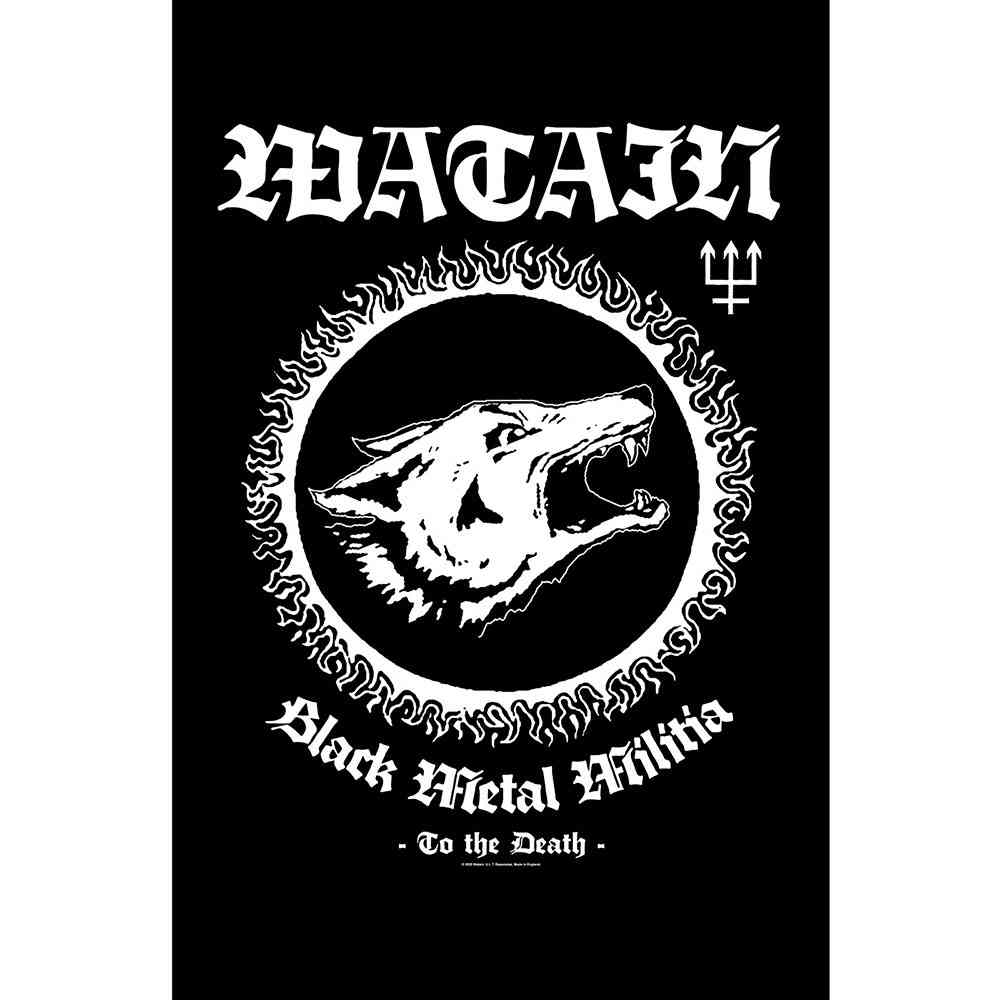 Watain - Black Metal Militia Textilposter - Schwarz